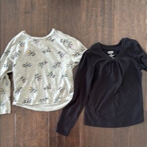 Toddler Girls Shirt Bundle! Gap Disney Minnie Mouse and French Toast Black shirt